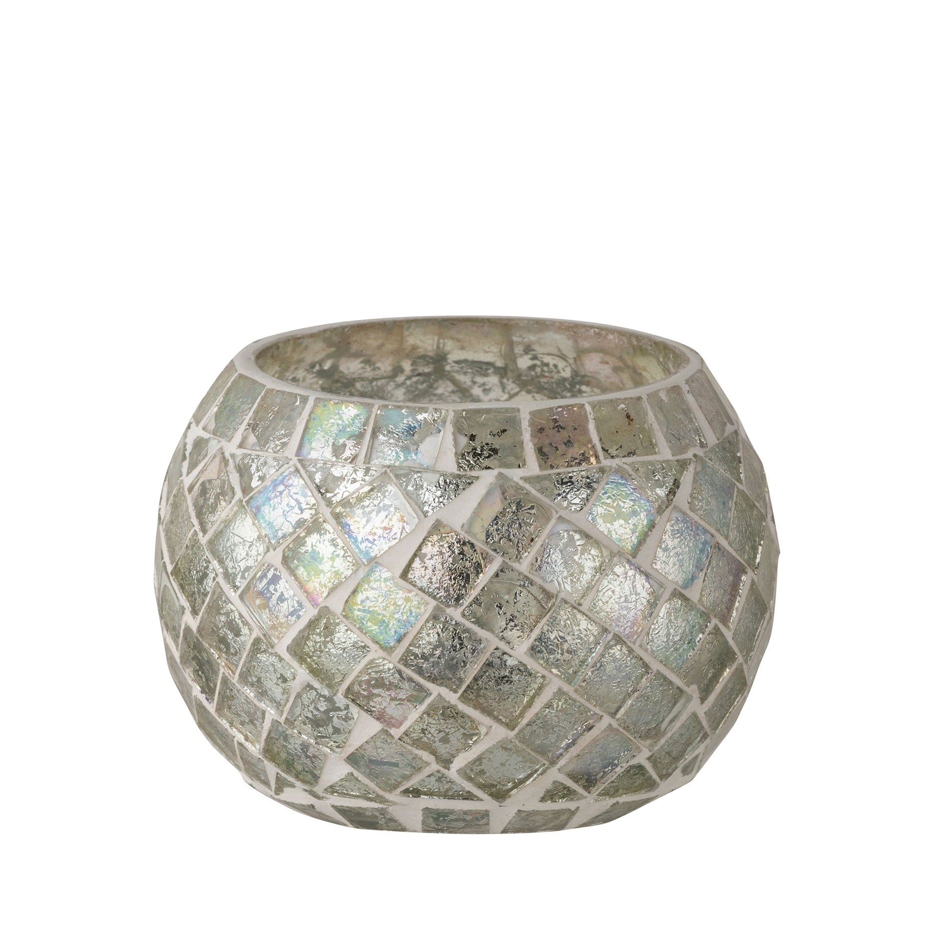 Mosaik fyrfadsstage H6,5 cm.